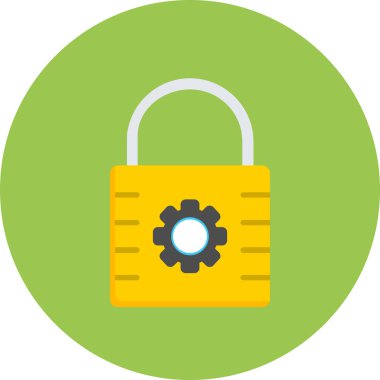 vektör asma kilit simgesi, modern biçim