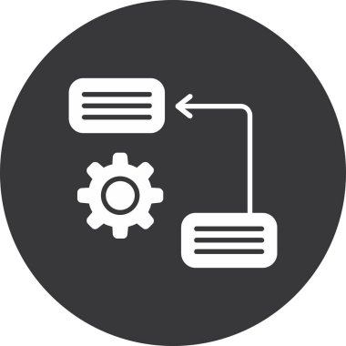 Veri paylaşımı düz vektör simgesi