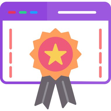 Ödül. Web simgesi basit illüstrasyon