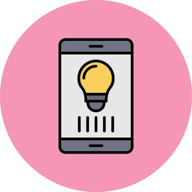 akıllı telefon simgesi vektör illüstrasyonu