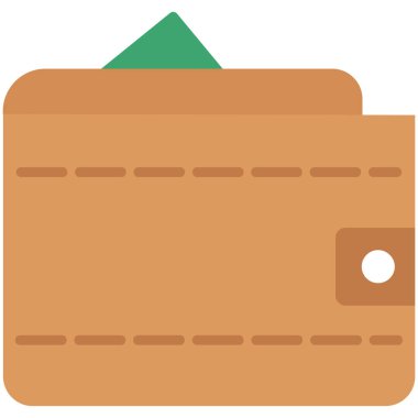 cüzdan ikonu vektör illüstrasyonu