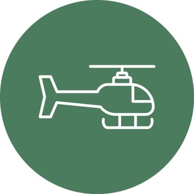 Helikopter simgesi vektör illüstrasyonu