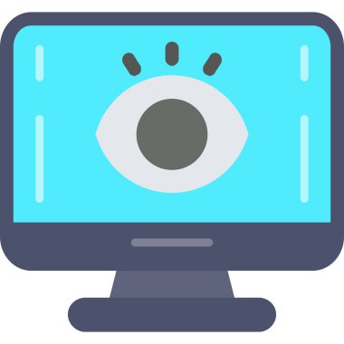 bilgisayar simgesi, vektör illüstrasyonu basit tasarım