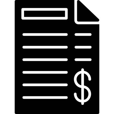 Dolar gagası vektör simgesi