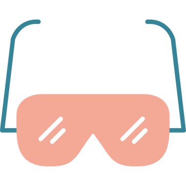 güneş gözlüğü ikonu vektör illüstrasyonu