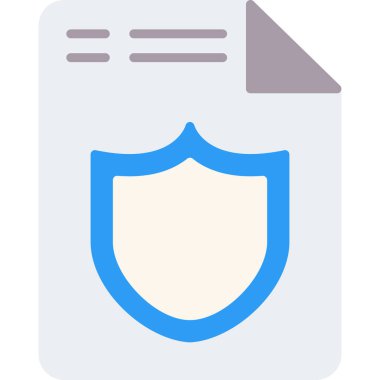 Kalkan. Web simgesi basit illüstrasyon