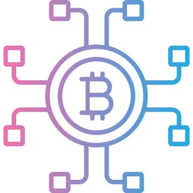 Bitcoin 'in vektör illüstrasyonu
