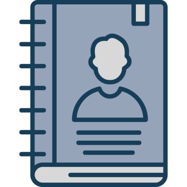 Düz dizaynlı bir insan simgesinin vektör çizimi