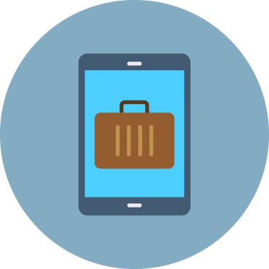 seyahat çantası simgesi, vektör illüstrasyonu, turizm