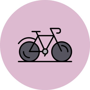 bisiklet ikonu vektör illüstrasyonu