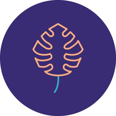 Bir yaprağın vektör illüstrasyonu