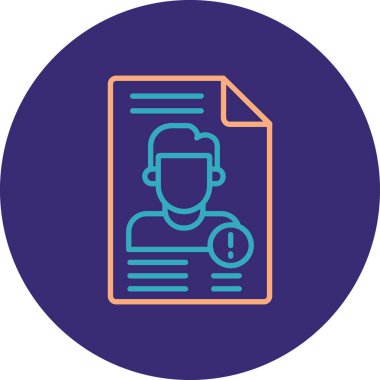 Belge simgesi, dosya simgesinin vektör illüstrasyonu