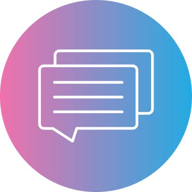 chat modern simgesinin vektör illüstrasyonu