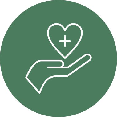 çapraz vektör illüstrasyonlu kalp