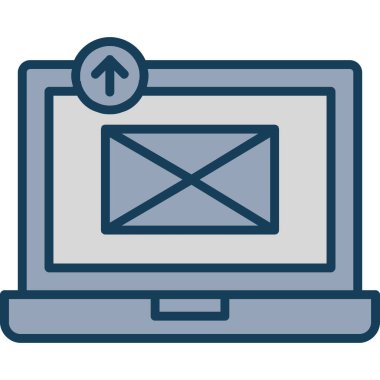 e-posta simgesi doldurulmuş - ana hatlar biçimi