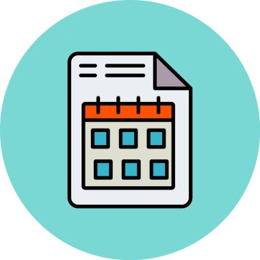 Takvim vektör resimlemesi