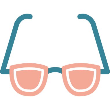 Güneş gözlüğü. Web simgesi basit illüstrasyon