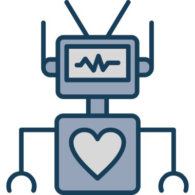 robot. Web simgesi basit tasarım