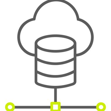 veri depolama simgesi vektör illüstrasyonu