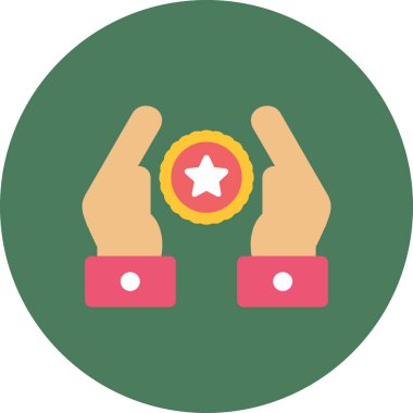 Madalya vektör simgesi modern basit illüstrasyon