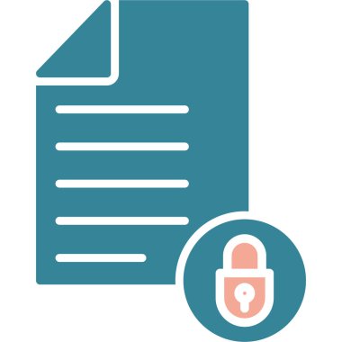 Kilit. Web simgesi basit illüstrasyon