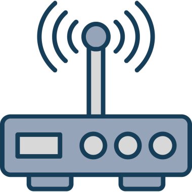 Yönlendirici. Web simgesi basit illüstrasyon