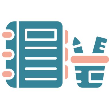 Dosyalar düz vektör simgesi