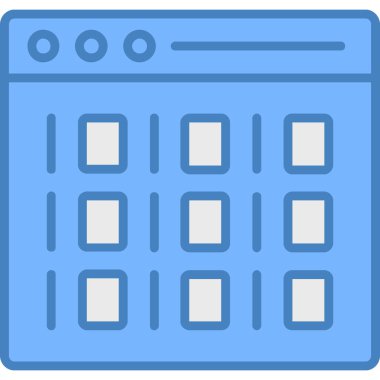 Dolu takvim tarihi simgesi - taslak biçimi