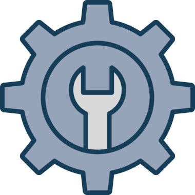 Simge, vektör illüstrasyonu ayarlanıyor