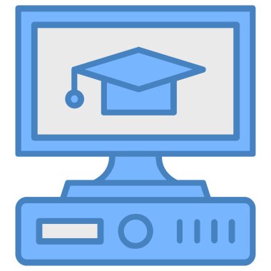 Bilgisayar. Web simgesi basit tasarım