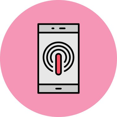 wifi simgesi, vektör illüstrasyonlu akıllı telefon