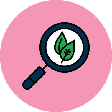 Büyütme cam simgesi vektör illüstrasyonu