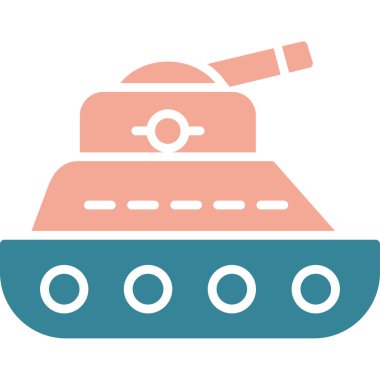 Askeri Tank vektör simgesi