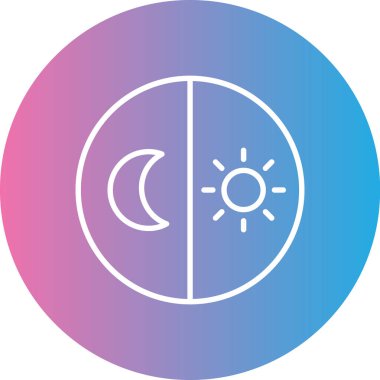 vektör ay simgesi illüstrasyonu