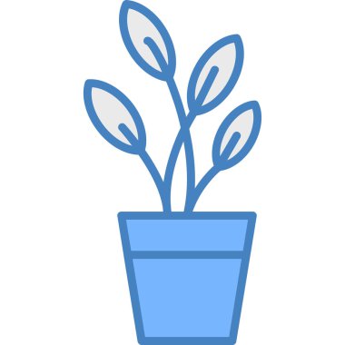 Çiçek. Web simgesi basit illüstrasyon