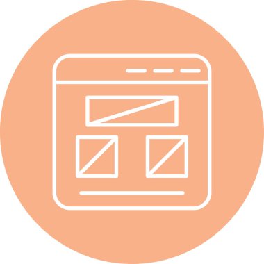 Ağ simgesi. vektör illüstrasyonu