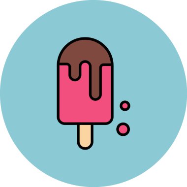 Çizgi film dondurmasının vektör çizimi