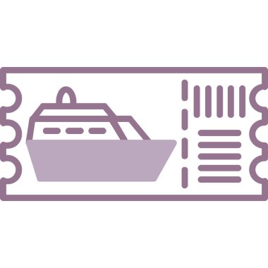 Gemi simgesi vektör illüstrasyonu