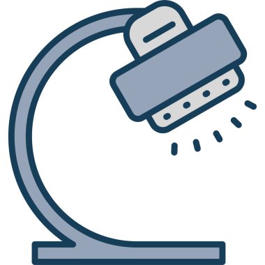 elektrik süpürgesi simgesi, vektör illüstrasyonu basit tasarım