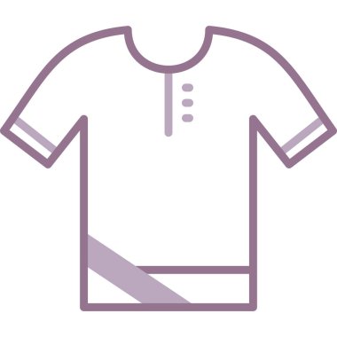 shirt simgesi vektör illüstrasyonu