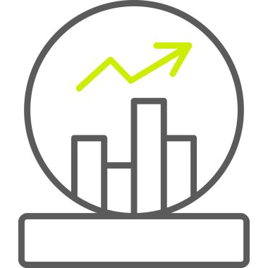 İş büyümesi simgesi, vektör illüstrasyonu