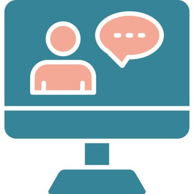 Bilgisayar monitörü. Basit resimleme