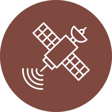 uydu anten ikonu vektör illüstrasyonu