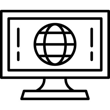 Bilgisayar simgesi vektörü., modern biçim