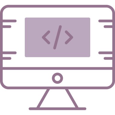 Web geliştirme vektör satırı simgesi