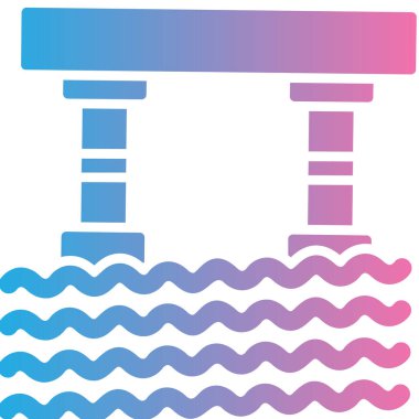 Su simgesinin vektör illüstrasyonu