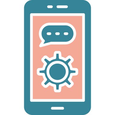 İleti ileti vektörü simgesi