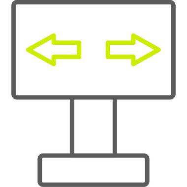 Web sitesi simgesi. Okların vektör illüstrasyonu