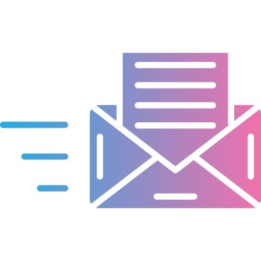 e-posta ileti simgesi ana hat biçiminde