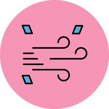 Şirin bir çizgi film simgesinin vektör çizimi